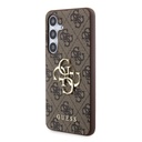 Samsung Galaxy S24+ Guess PU 4G Metal Logo tok (Barna) - GUHCS24M4GMGBR