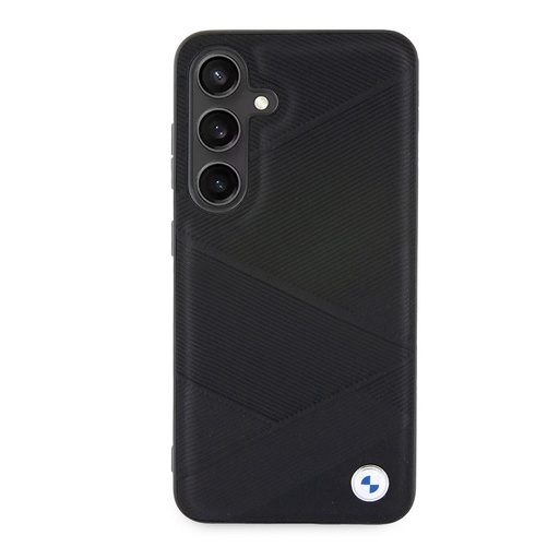 Samsung Galaxy S24 BMW Signature Leather husă – Metal Logo (Negru) - BMHCS24S23RCGPK