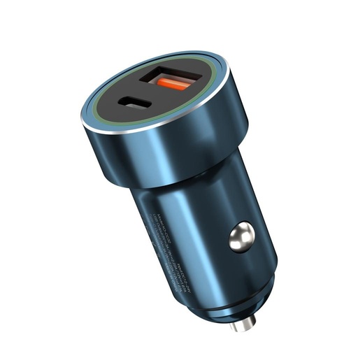 XO CC33 Auto încărcător, 20W, QC3.0, PD3.0 ieșire albastru