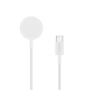 XO CX016 Apple Watch töltőkábel (Fehér) – 1 m, fémházas, Type-C csatlakozóval