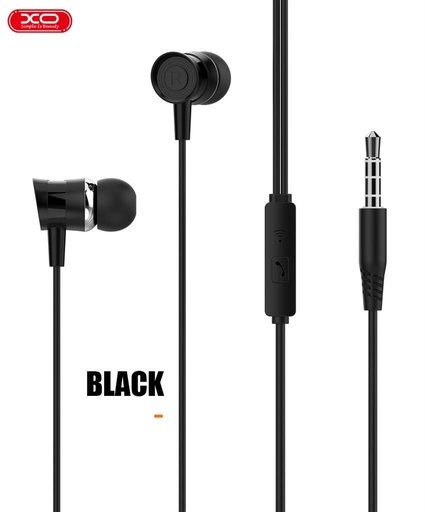 XO EP20 cu fir căști, cu microfon, 3,5mm Jack cu conector negru