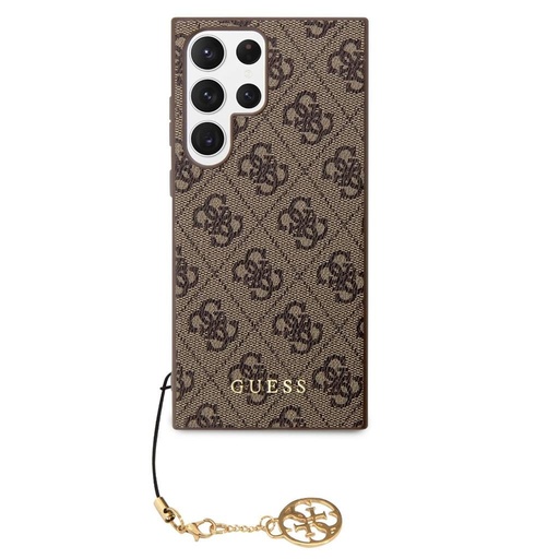 Samsung Galaxy S23 Ultra Guess 4G Charms husă (Maro) - GUHCS23LGF4GBR