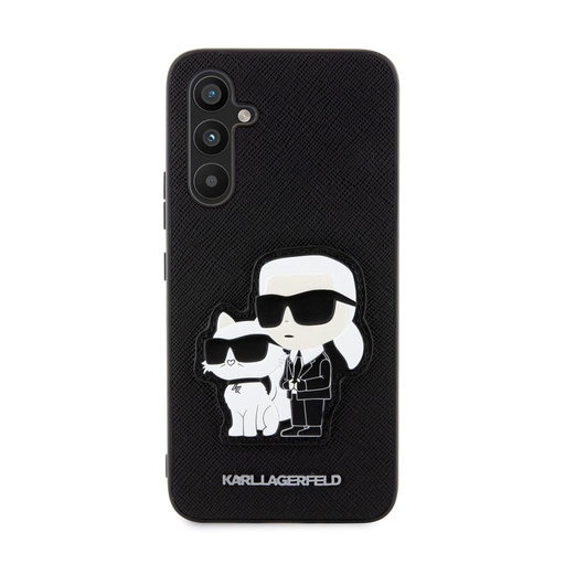 Samsung Galaxy A34 5G Karl Lagerfeld PU Saffiano Karl and Choupette NFT husă (Negru) – KLHCA34SANKCPK