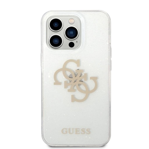 Apple iPhone 14 Pro Guess TPU Big 4G Full Glitter husă (Transparent) – GUHCP14LPCUGL4GTR