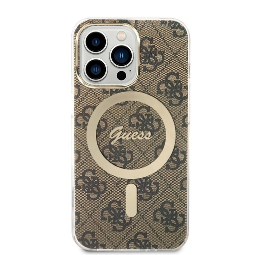 Apple iPhone 13 Pro Guess 4G IML MagSafe husă (Maro) - GUHMP13LH4STW