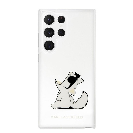 Samsung Galaxy S23 Ultra Karl Lagerfeld PC/TPU Choupette Eat husă (Transparent) – KLHCS23LCFNRC