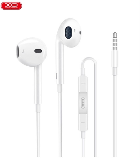 XO S31 cu fir jack 3,5mm stereo căști (Alb) – cu buton de control