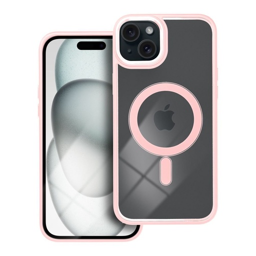 Apple iPhone 15 Plus color edge magsafe husă spate (Roz)