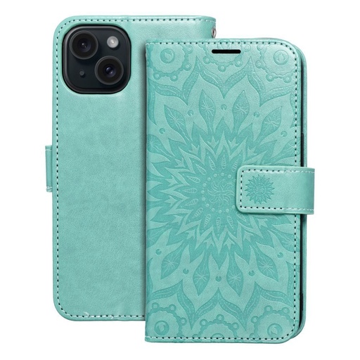 Apple iPhone 15 Forcell MEZZO cu clapetă husă (Verde)