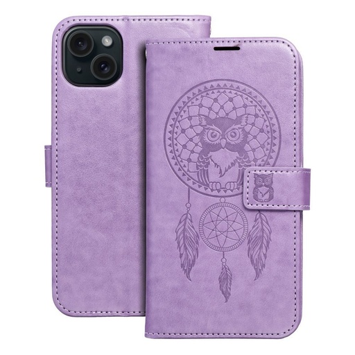 Apple iPhone 15 Plus Forcell MEZZO cu clapetă husă (Mov)