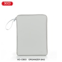 XO CB03 táska 12,9" képernyőátlóval rendelkező táblagéphez, belső zsebbel a különféle kiegészítők tárolására (Szürke)