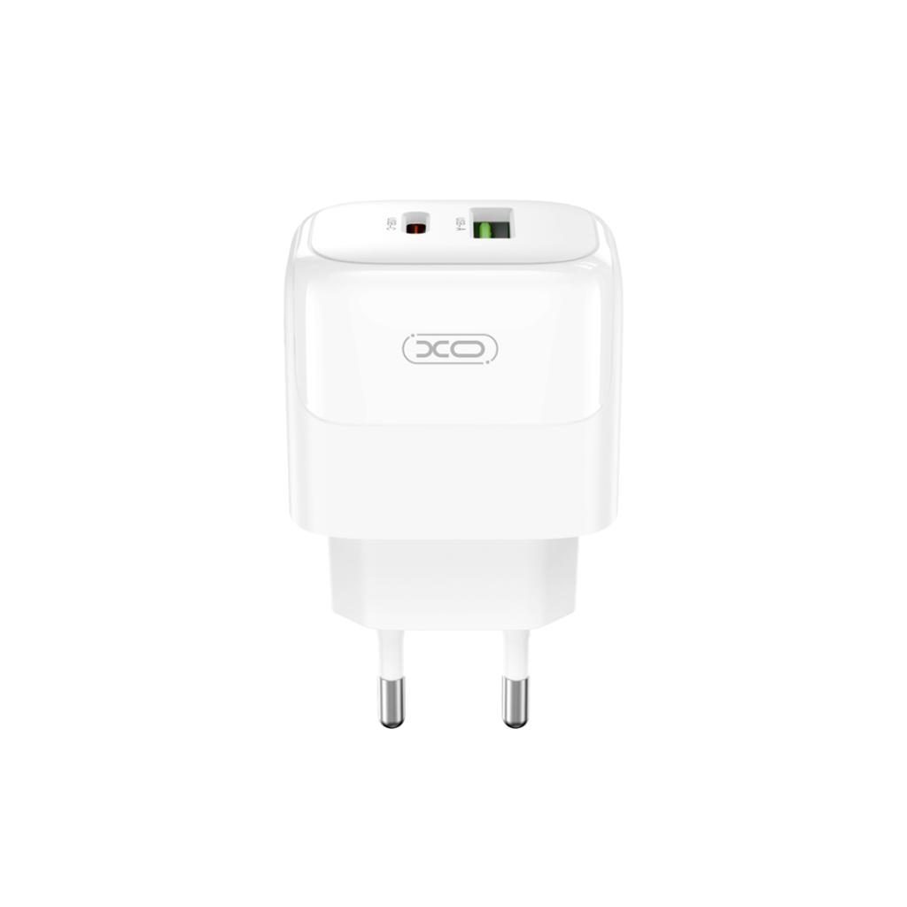 XO L137 PD 20W gyorstöltő (Fehér) – PD 20W + QC 18W, USB-A + USB-C csatlakozó