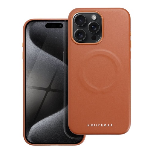 Apple iPhone 15 Pro Max Roar Leather magsafe husă spate (Maro)