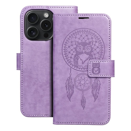Apple iPhone 15 Pro Forcell MEZZO cu clapetă husă (Mov)