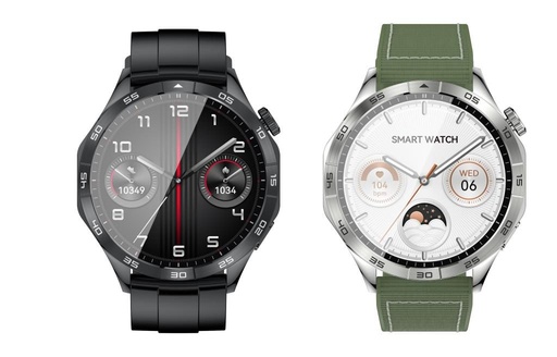 XO Watch 4 AMOLED ceas inteligent (Negru) – ceas sport, preluare apel, colorat ecran