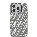 Apple iPhone 15 Pro Max Karl Lagerfeld IML Electroplated Repeated Logo tok (Ezüst) – KLHCP15XHKFOEMS