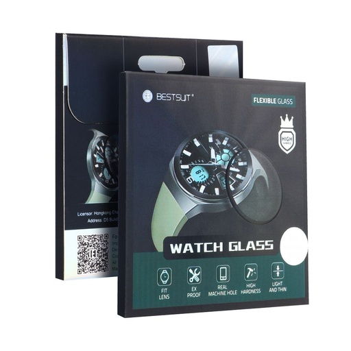 Apple Watch Ultra 2 49mm Bestsuit flexible hybrid sticlă securizată transparent (negru cu margine)