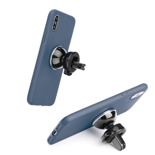 Samsung Galaxy S21 Ultra liquid silicone magnetic suport auto compatibil husă spate, (Albastru)