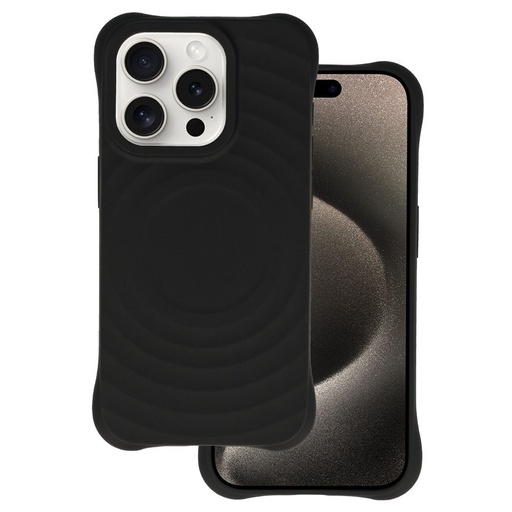 Apple iPhone 13 / iPhone 14 Tel Protect Wave magsafe husă spate (Negru)