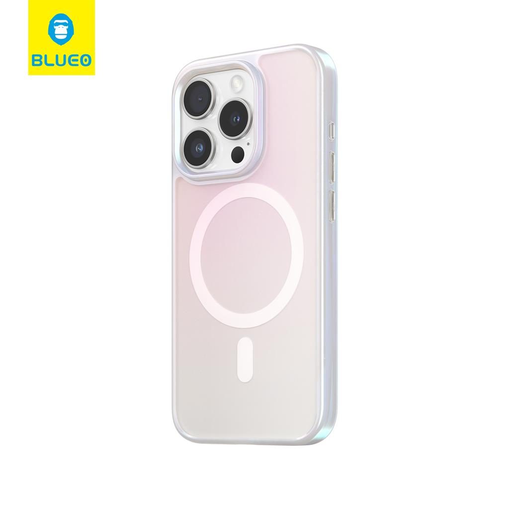 Apple iPhone 15 Pro Max BLUEO APE Aurora magsafe hátlap tok (Fehér)