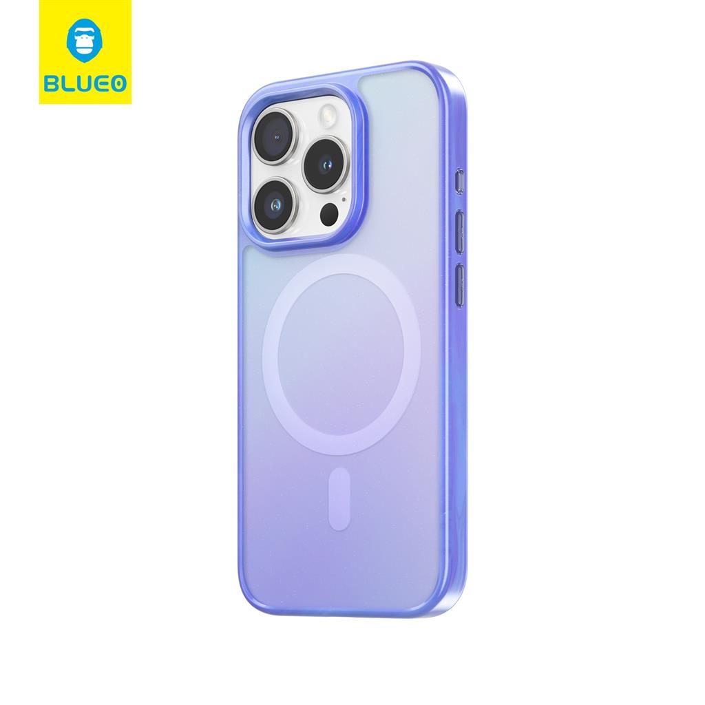 Apple iPhone 15 Pro Max BLUEO APE Aurora magsafe hátlap tok (Lila)