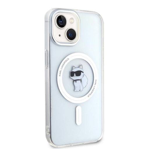 Apple iPhone 15 Karl Lagerfeld IML Choupette MagSafe husă (Transparent) – KLHMP15SHFCCNOT