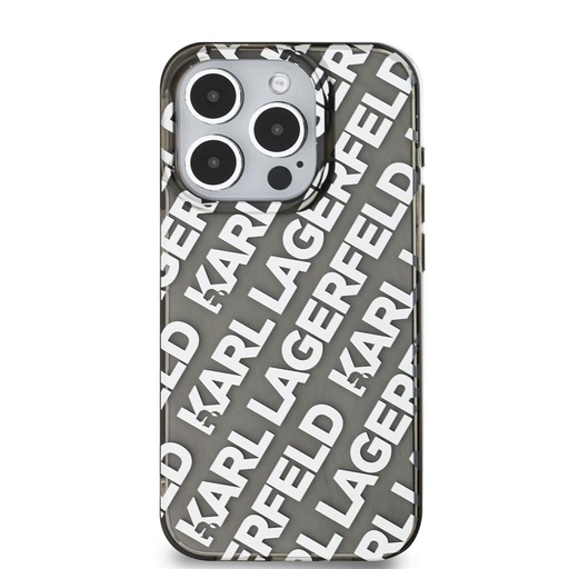 Apple iPhone 15 Pro Karl Lagerfeld IML Electroplated Repeated Logo husă (Argintiu) – KLHCP15LHKFOEMS