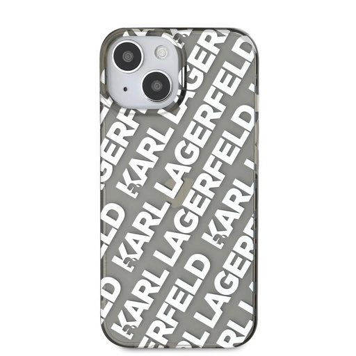 Apple iPhone 15 Karl Lagerfeld IML Electroplated Repeated Logo husă (Argintiu) – KLHCP15SHKFOEMS