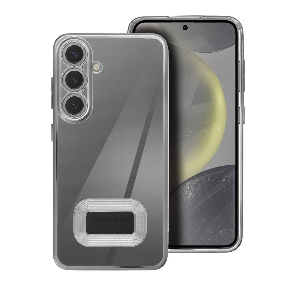 Samsung Galaxy A34 GLAM szilikon hátlap tok (Ezüst)