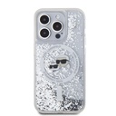 Apple iPhone 15 Pro Max Karl Lagerfeld Liquid Glitter Karl and Choupette Heads MagSafe tok (Átlátszó) – KLHMP15XLGKCSGH
