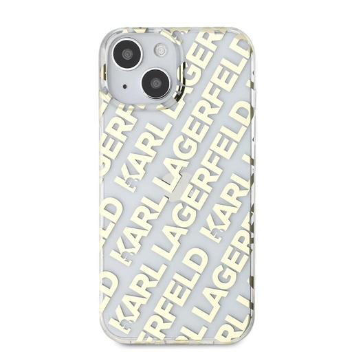 Apple iPhone 15 Karl Lagerfeld IML Electroplated Repeated Logo husă (Auriu) – KLHCP15SHKFOEMD