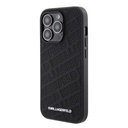 Apple iPhone 15 Pro Max Karl Lagerfeld PU Quilted Pattern tok (Fekete) – KLHCP15XPQKPMK