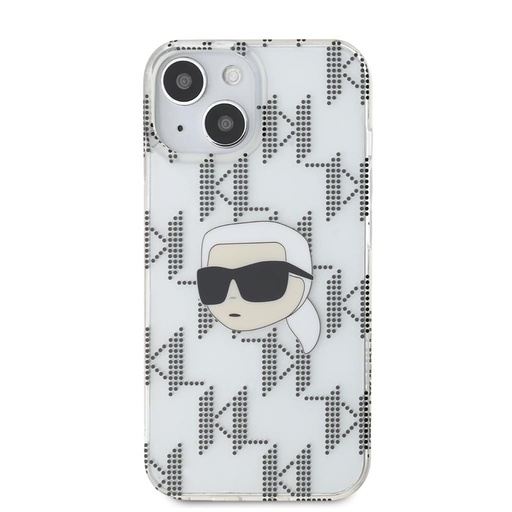 Apple iPhone 15 Karl Lagerfeld IML Electroplated Karl Head husă (Transparent) – KLHCP15SHKLPKHT