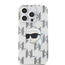 Apple iPhone 15 Pro Max Karl Lagerfeld IML Electroplated Karl Head tok (Átlátszó) – KLHCP15XHKLPKHT