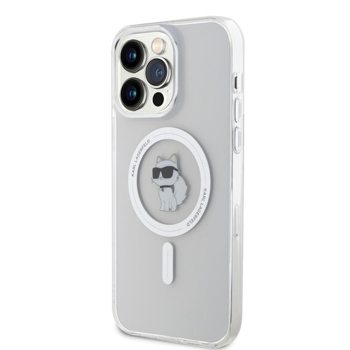 Apple iPhone 15 Pro Max Karl Lagerfeld IML Choupette MagSafe husă (Transparent) – KLHMP15XHFCCNOT