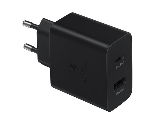 Samsung dublu portos USB-C / USB-A de rețea încărcător 35W (Negru) – ECO ambalaj
