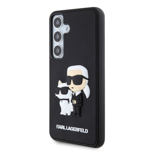 Samsung Galaxy S24 Karl Lagerfeld 3D Karl & Choupette husă (Negru) – KLHCS24S3DRKCNK