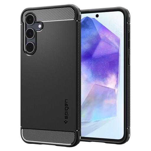 Samsung Galaxy A55 Spigen Rugged armor anti-șoc husă Negru