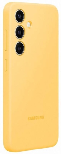 Samsung Galaxy S24 Silicone Cover husă cu cordon (Galben)