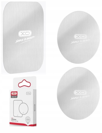 XO Y2 magnetic placă de fixare set auto pentru suporturi 3 db (Argintiu)
