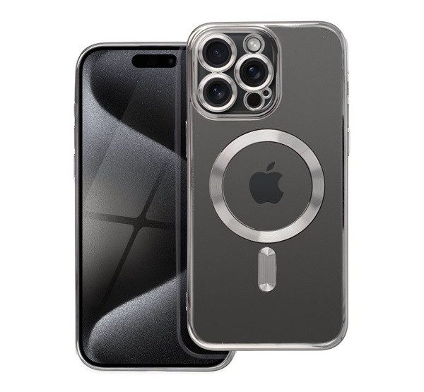 Apple iPhone 16 Pro Max Color Chrome Magsafe hátlap tok (Ezüst)