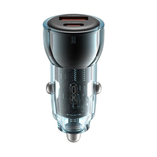 XO CC60 auto încărcător rapid (PD + QC încărcare) 60W (Negru)