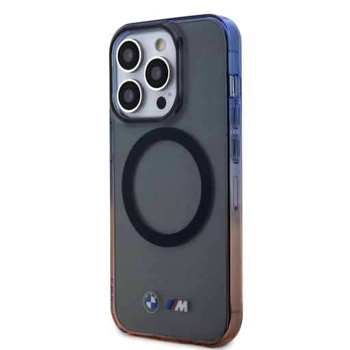 Apple iPhone 15 Pro BMW M Collection IML Gradient Bumper MagSafe husă (Gri) - BMHMP15LHTGE