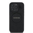 Apple iPhone 16 Pro Guess Saffiano Peony Stamp MagSafe tok (Fekete) - GUHMP16LPSAPSMEK