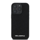 Apple iPhone 16 Pro Karl Lagerfeld PU Quilted Pattern tok (Fekete) – KLHCP16LPQKPMK