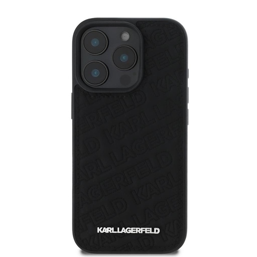 Apple iPhone 16 Pro Karl Lagerfeld PU Quilted Pattern husă (Negru) – KLHCP16LPQKPMK