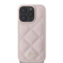 Apple iPhone 16 Pro Guess PU Leather Quilted tok (Rózsaszín) - GUHCP16LPSQSQSP