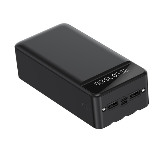 XO PR164 power bank 30000 mAh (Negru) – Lightning, Micro, USB-C cabluri