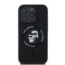 Apple iPhone 16 Pro Max Karl Lagerfeld Liquid Silicone Karl and Choupette MagSafe tok (Fekete) – KLHMP16XSCMKCRHK