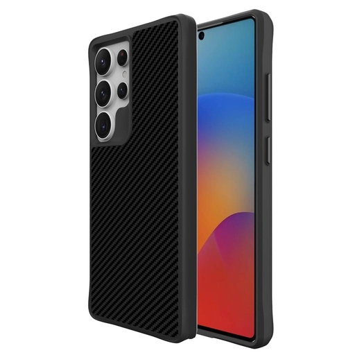 Samsung Galaxy S25 Ultra TOKO Carbon fiber husă spate (Negru)